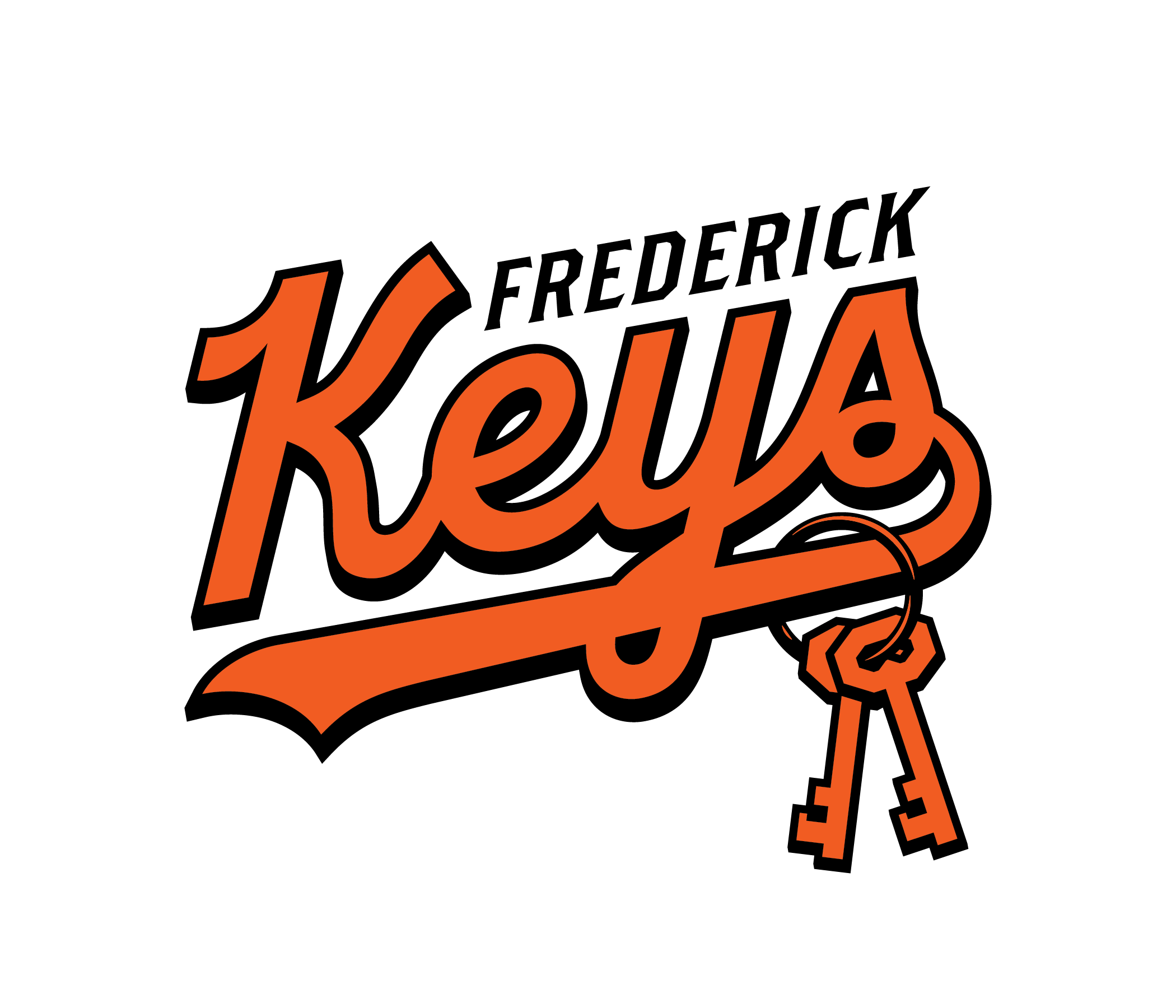 FrederickKeys_PrimaryLogo_ClubLogo_OrangeBlackWhite
